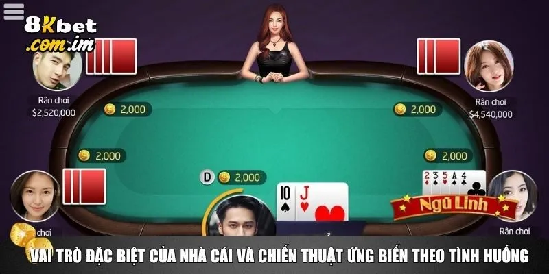 Trong cách chơi Xì Dách, nhà cái là người quyết định cục diện ván bài